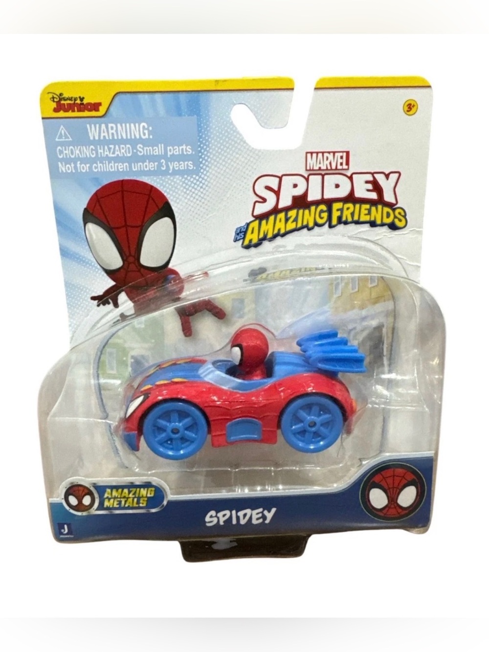 Marvel Spidey and His Amazing Friends Amazing Metals Die-Cast Spidey Car Toy For